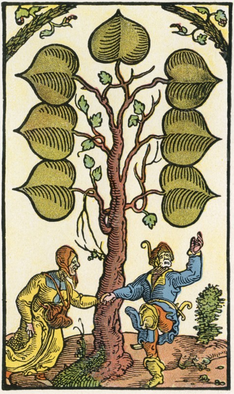 16th century German playing card.