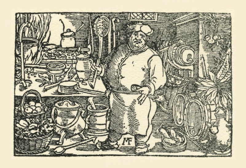 A chef from the Tudor period in England.