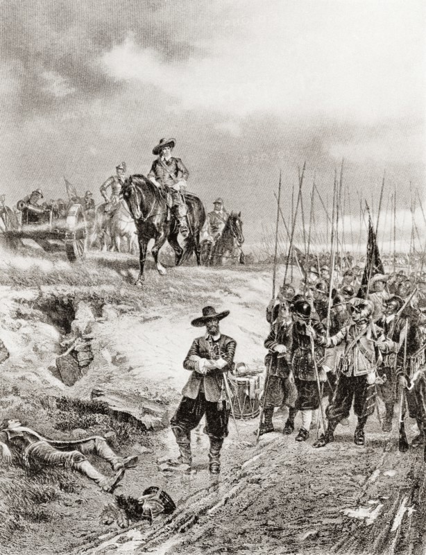 Oliver Cromwell At The Battle Of Marston Moor.