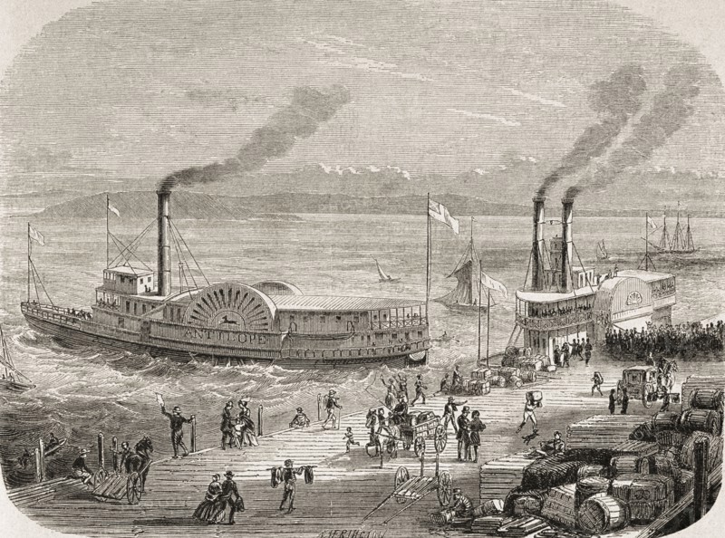 The San Francisco Docks In The 1860s.