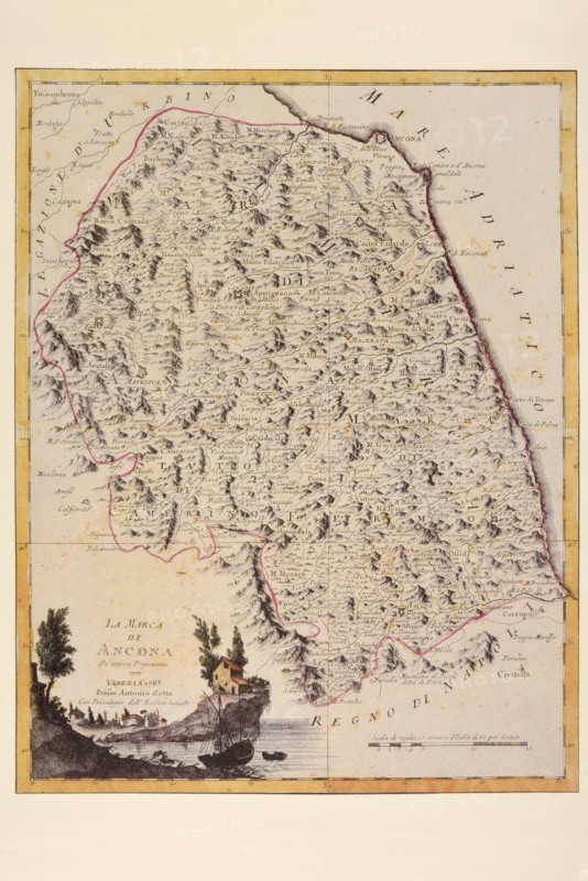 Carte géographique du 18e siècle