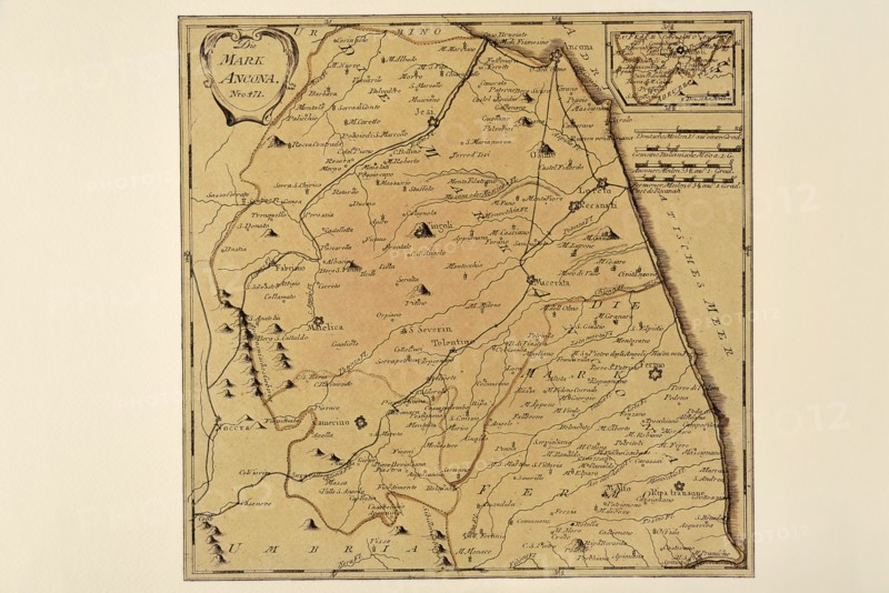 Carte géographique du 18e siècle