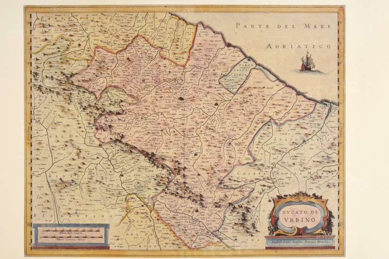 Carte géographique du 17e siècle