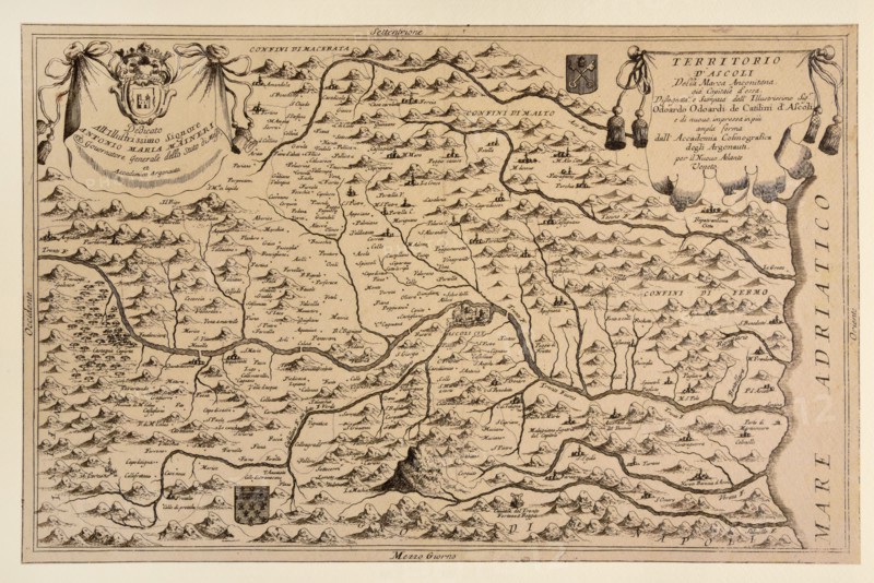 Carte géographique du 17e siècle