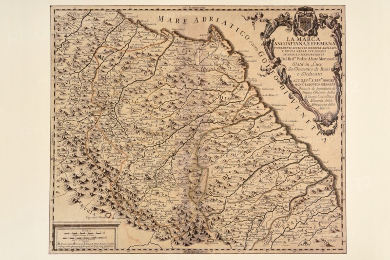 Carte géographique du 17e siècle