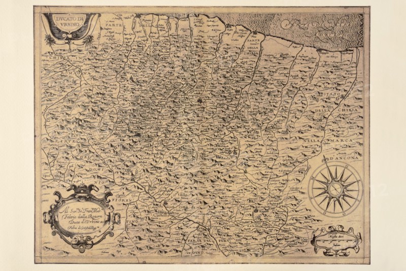 Carte géographique du 17e siècle