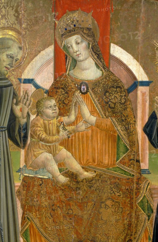 Stefano Folchetti, Madonna and Child Enthroned with Saints, 1498