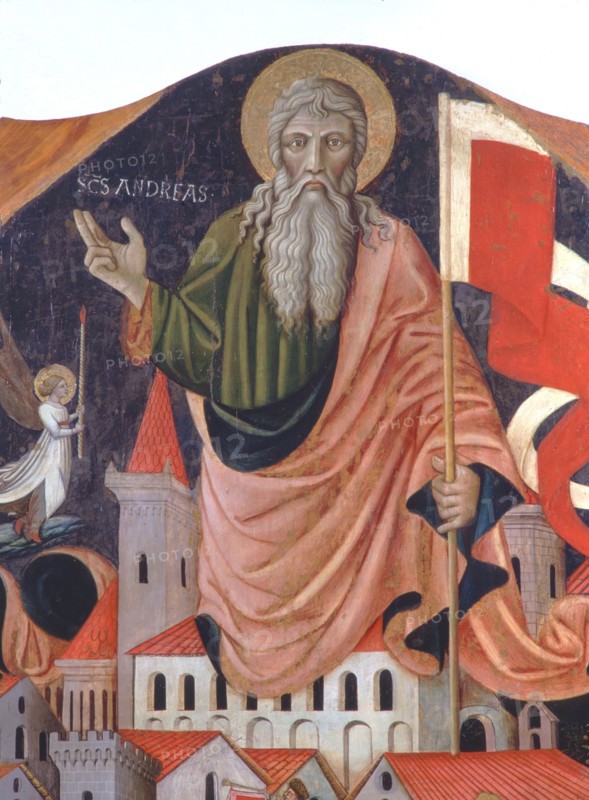 Nicola da Siena, S. Andrea and the battle between Ginesini and Fermani, around 1463
