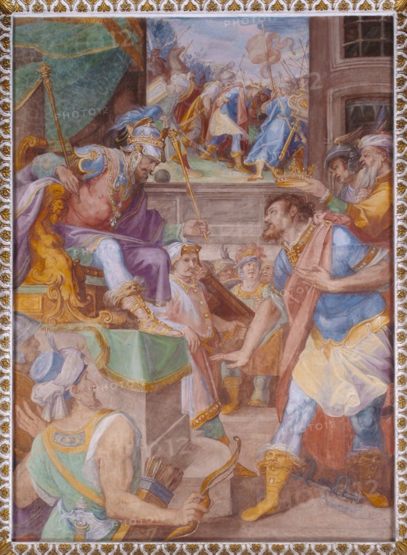 Oratorio della Carità, cycle of frescoes by Filippo Bellini