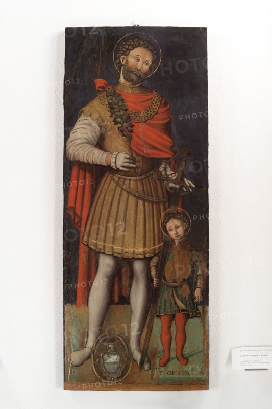 Bernardino di Mariotto, San Eustachio and his little son San Teopisto