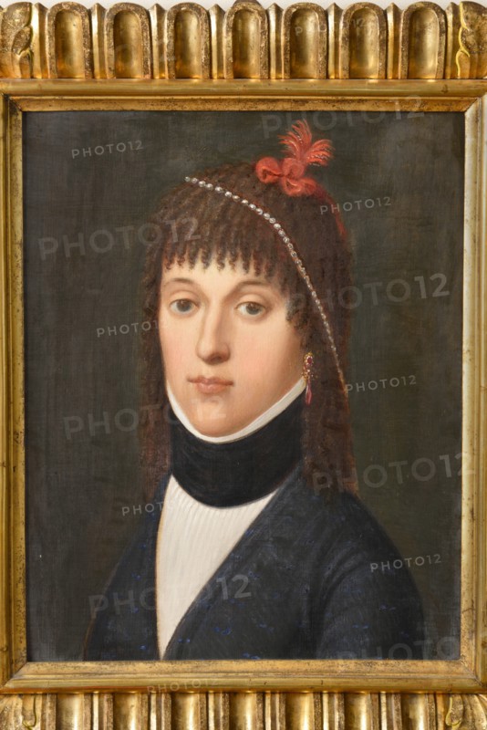 Giovanni Gallucci, Portrait of Adelaide Antici in Leopardi (1778-1857), mother of Giacomo, oil on canvas