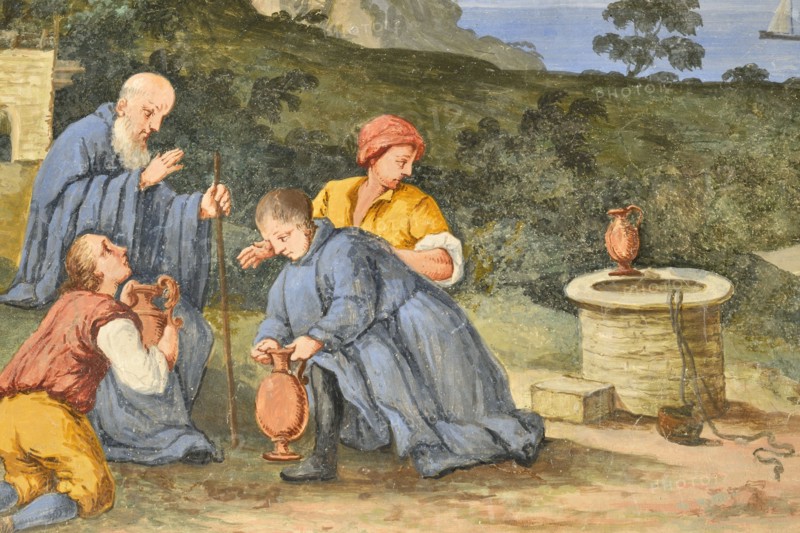Fresco from the Monastery of San Silvestro in Montefano in Fabriano