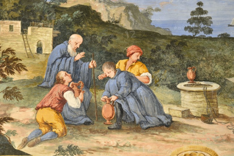 Fresco from the Monastery of San Silvestro in Montefano in Fabriano