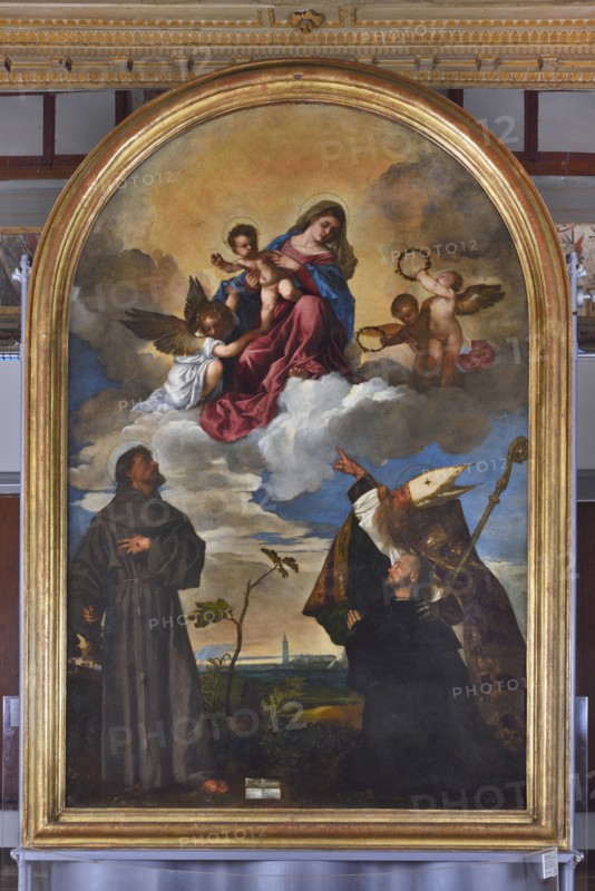 Tiziano Vecellio, Pala Gozzi (Madonna in Glory with Saints Francis and Biagio)