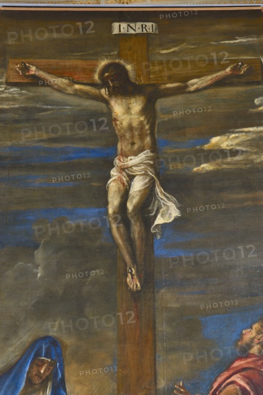 Tiziano Vecellio, Crucifixion of Christ with the Madonna and Saints Dominic and John the Evangelist