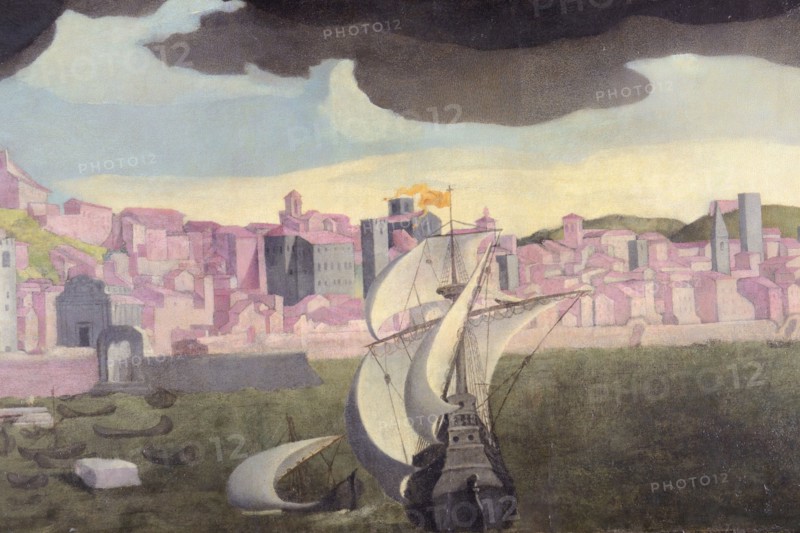Andrea Lilli, View of Ancona, oil on canvas, 1598