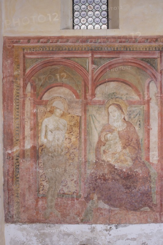 Fresco of the church of Santa Maria della Misericordia in Falconara Marittima