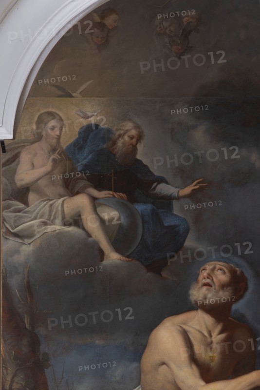 School of Cristoforo Roncalli, known as Pomarancio, San Nicola da Tolentino intercedes for the souls in purgatory. First half of the 17th century, oil on canvas