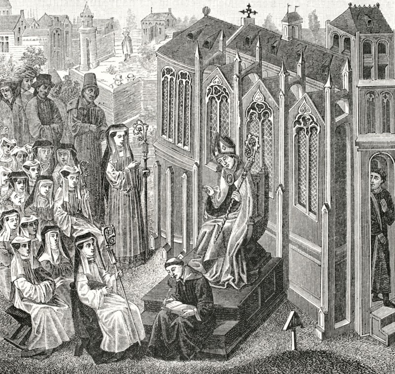 Foundation of the secular abbeys of Mons, Maubeuge and Nivelles