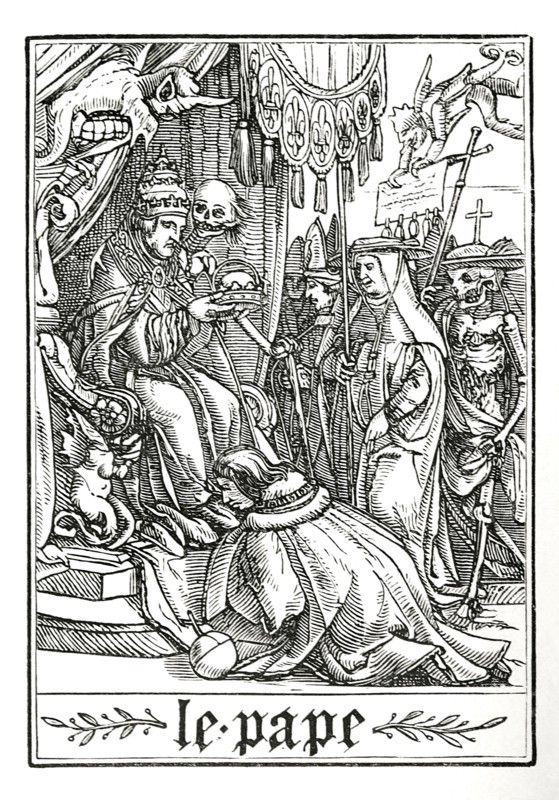 The Pope visited by Death