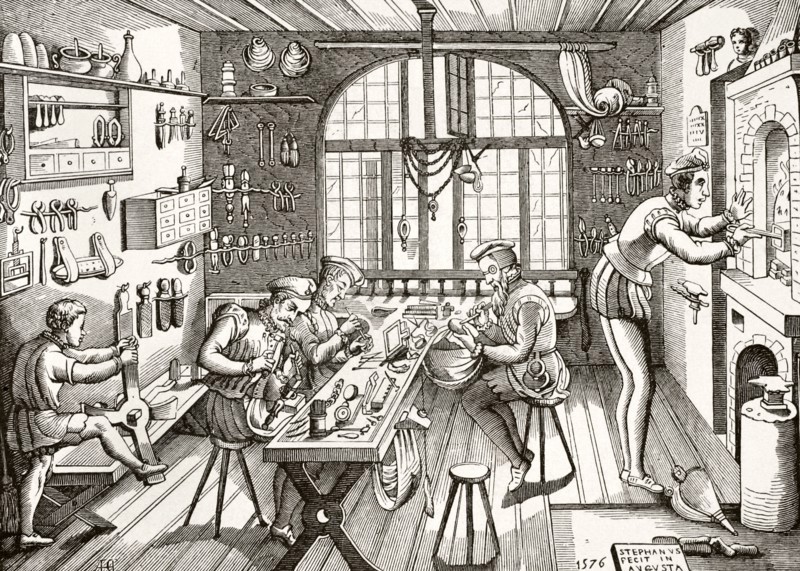 Etienne Delaune, Goldsmith's Workshop