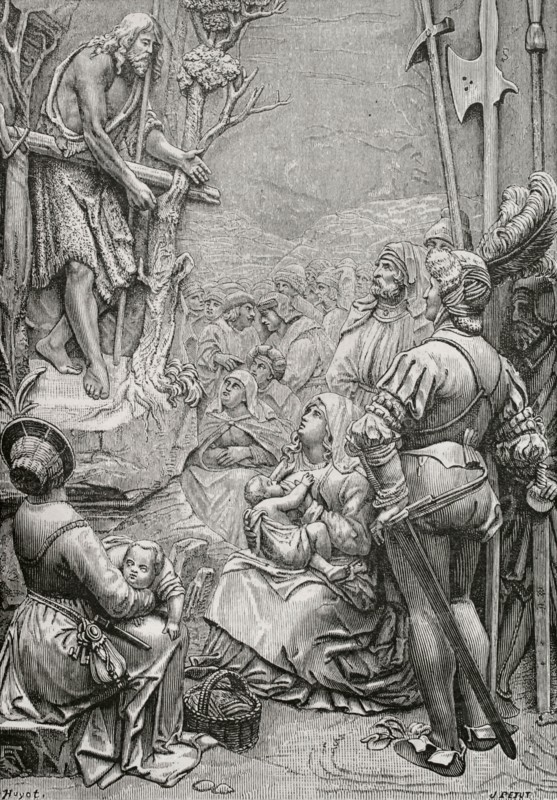 St John the Baptist preaching in the desert