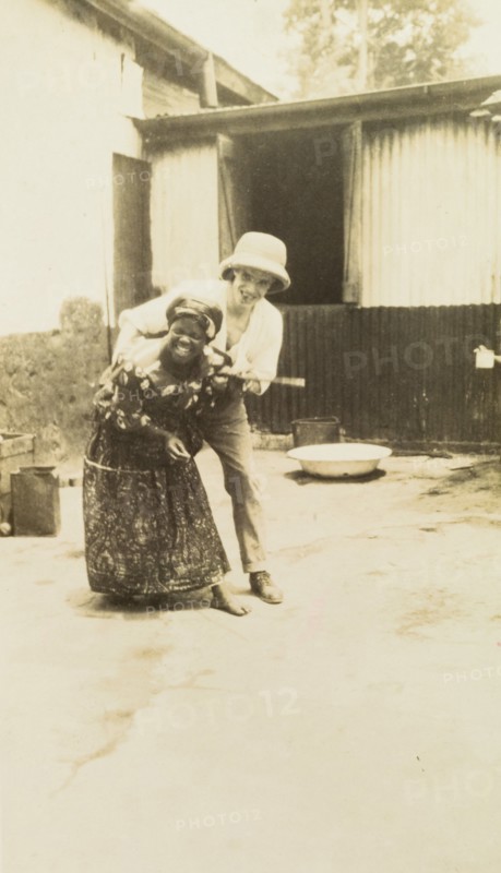 Mr Tamlin with an African woman