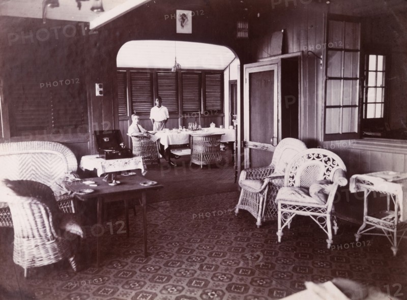 Alfred Tamlin in his company club