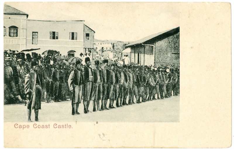 Soldiers outside Cape Coast Castle