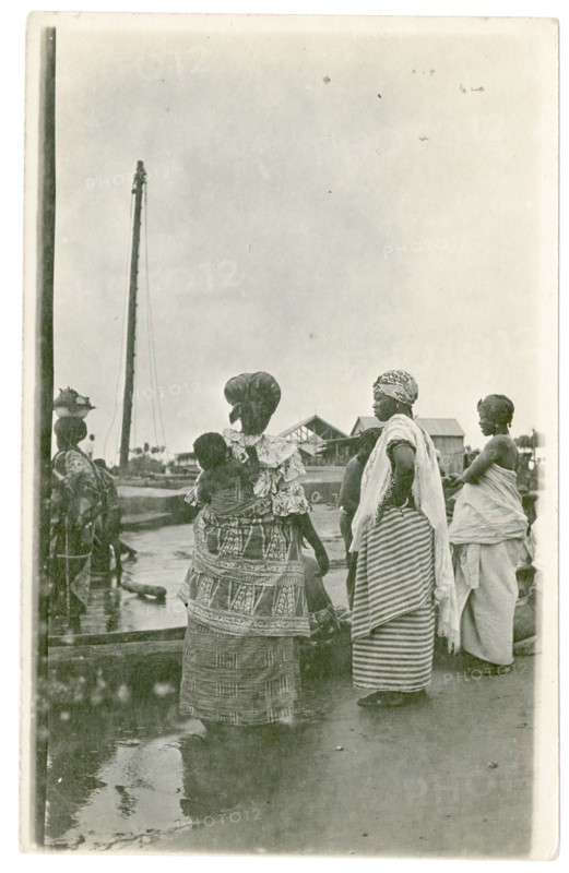 Women by a harbour, West Africa