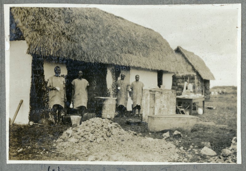 Carrying straw for construction work