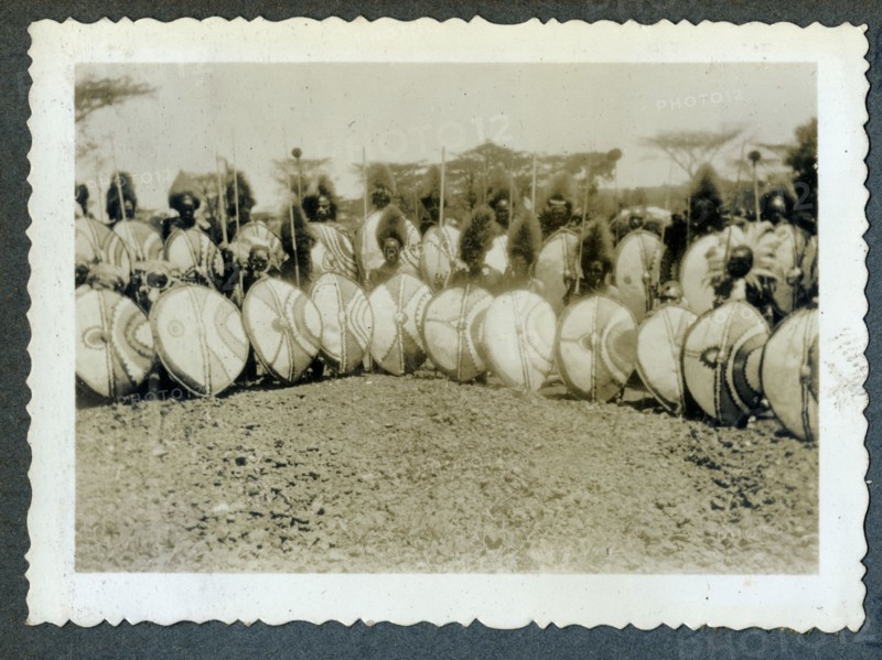 Nandi tribesmen from "Africa Speaks" film