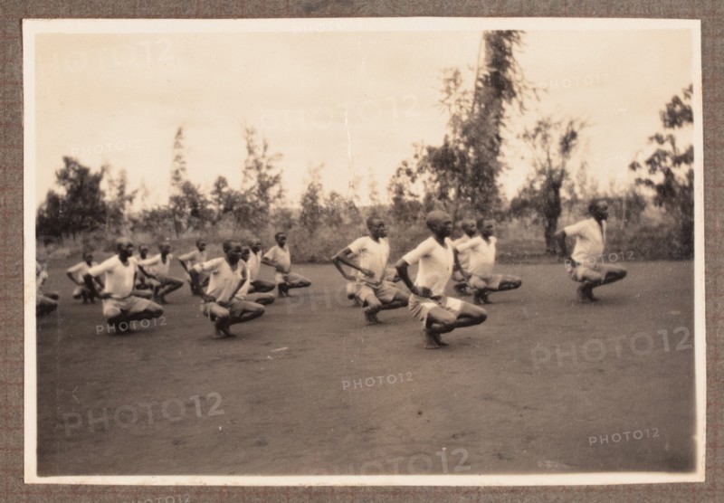 The Bungeys in their garden, Machakos