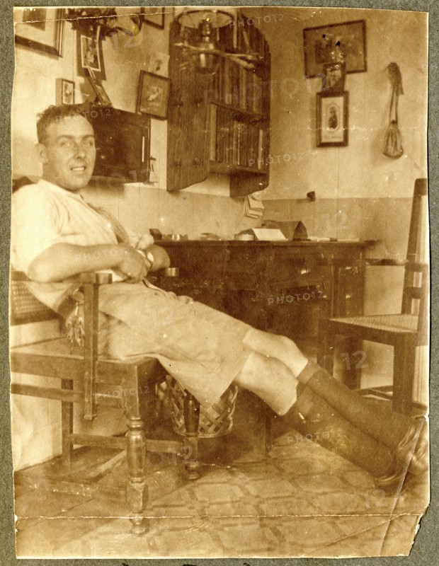 Charles Bungey in his "den"