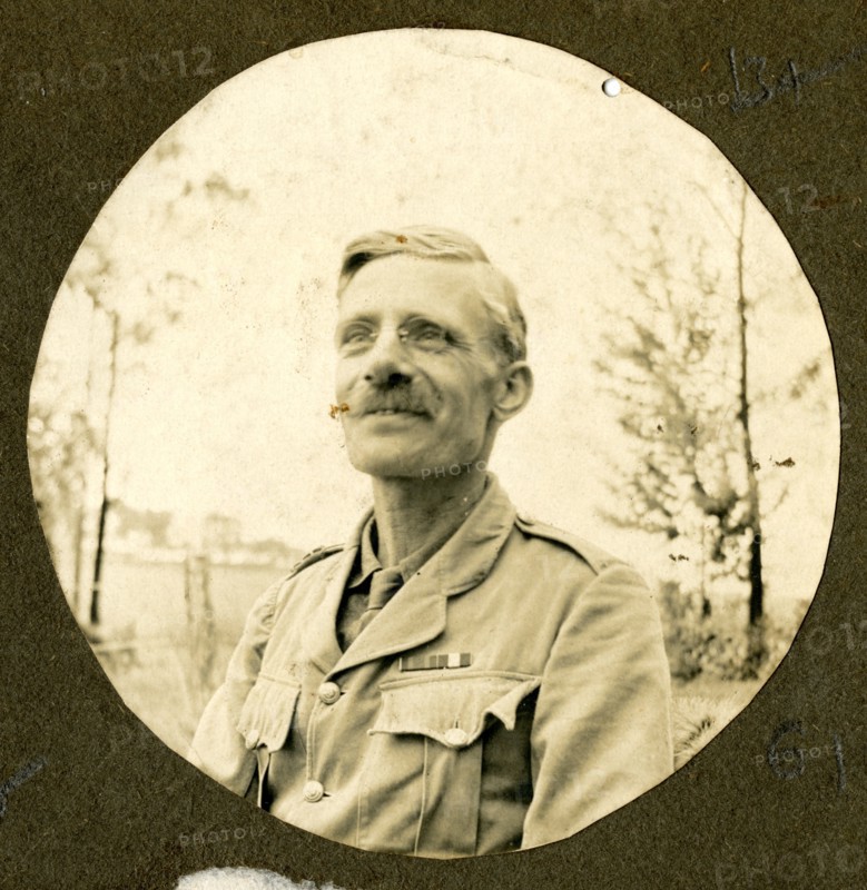 Portrait of unidentified soldier