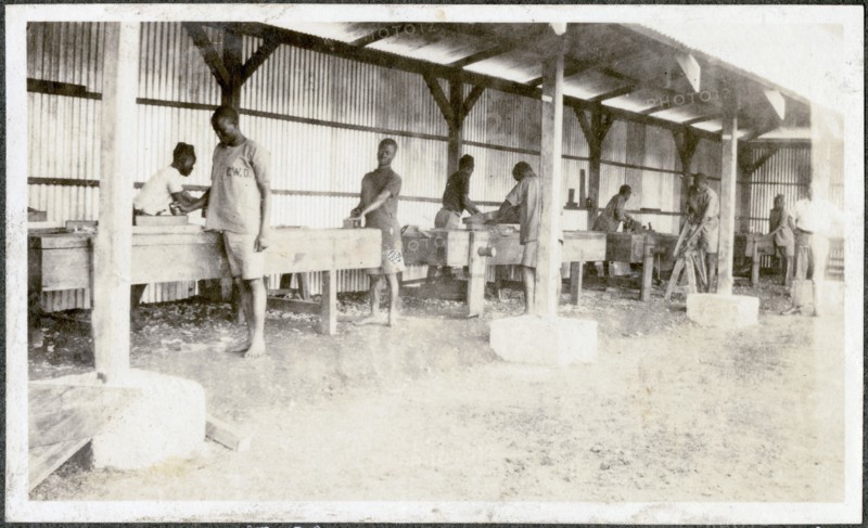 Apprentices working at the Nairobi P.W.D.