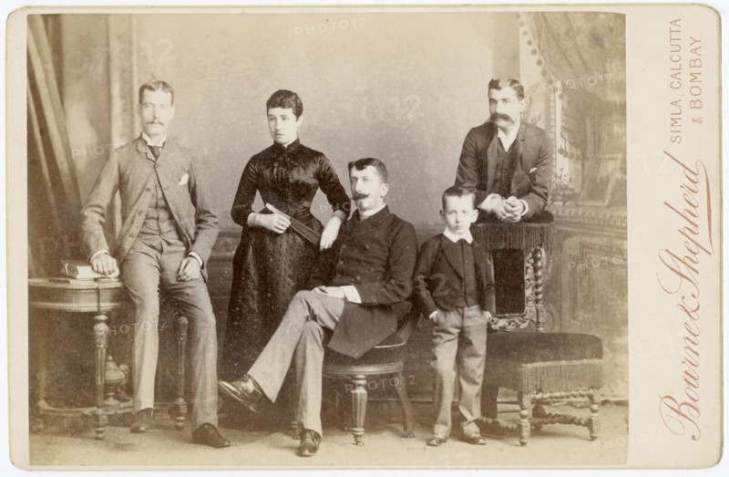 Studio portrait of a family group