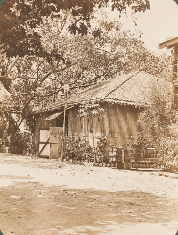 Road to boat sheds, Bombay