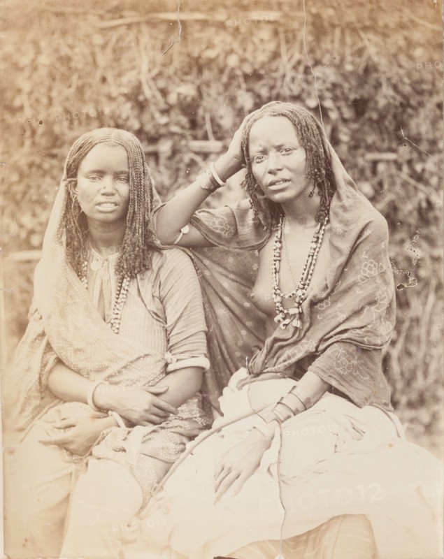 Portrait of two women, said to be Sudanese