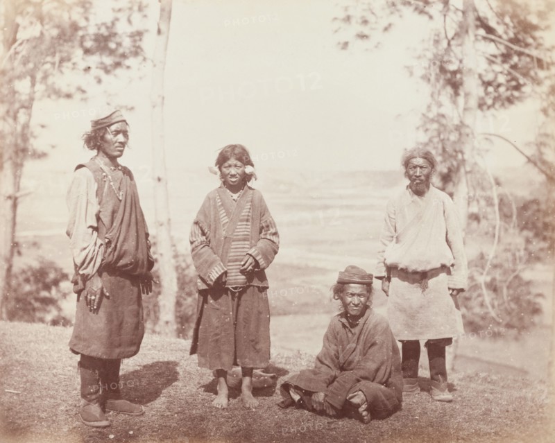 Group of Bhotia people, Himalayas