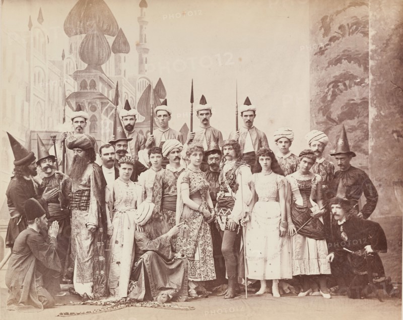 Cast from a production of Lalla Rookh, Calcutta