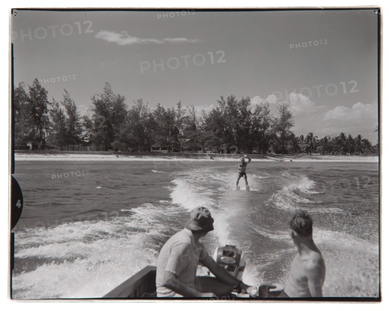 Water-skiing at Shelly Beach Hotel, Mombasa