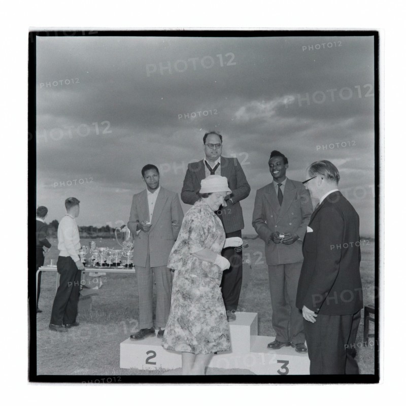 Post Office sports competition medal ceremony