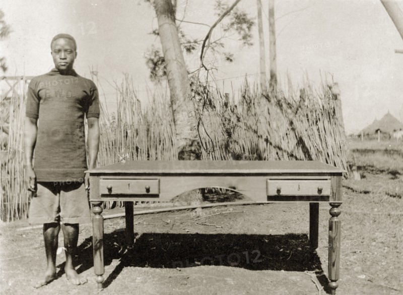 Nairobi P.W.D apprentice with kitchen table