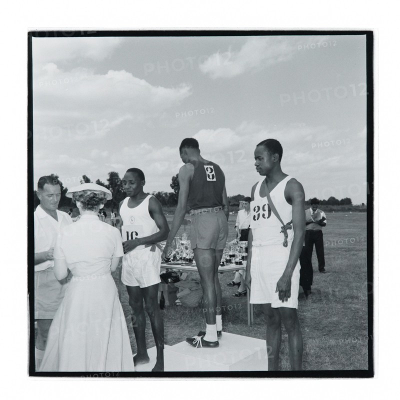 Post Office sports competition medal ceremony