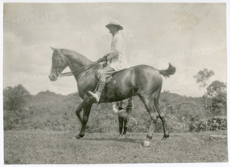 European man on horseback