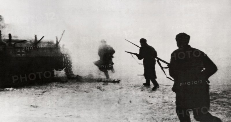 Red Army Attacks Invading Germans