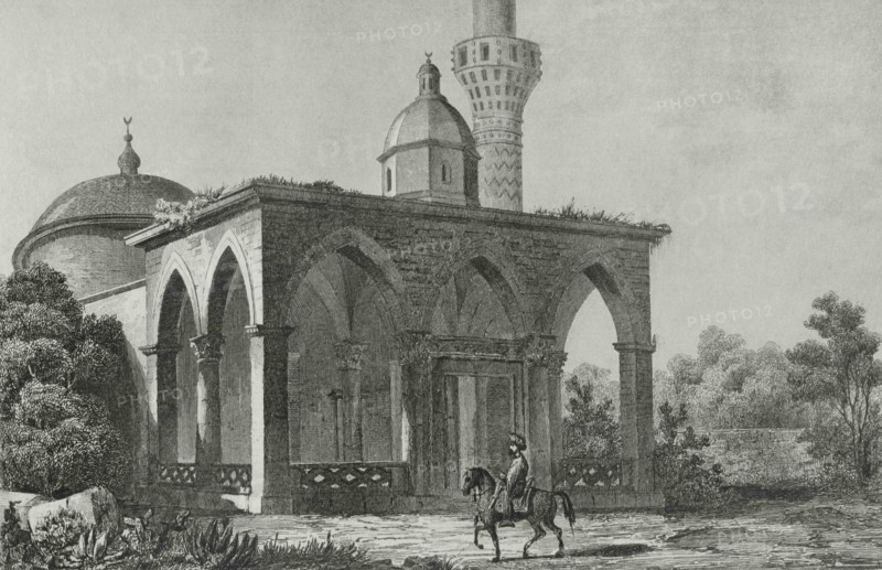 Ottoman Empire. Turkey. Nicea (today Iznik). Nicea church. Engraving by Lemaitre, Preaux and E. Gibert. Historia de Turquia, by Joseph Marie Jouannin (1783-1844) and Jules Van Gaver, 1840.