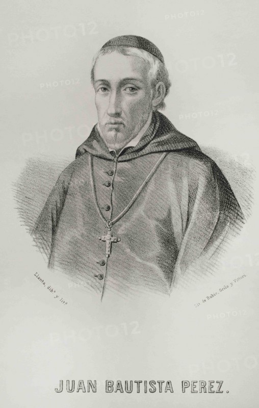 Juan Bautista Perez Rubert (ca.1537-1597). Spanish ecclesiastic. Bishop of Segorbe (1591-1597). Portrait. Illustration by Llanta. Lithography. Cronica General de España. Historia Ilustrada y Descriptiva de sus Provincias. Valencia, 1867.
