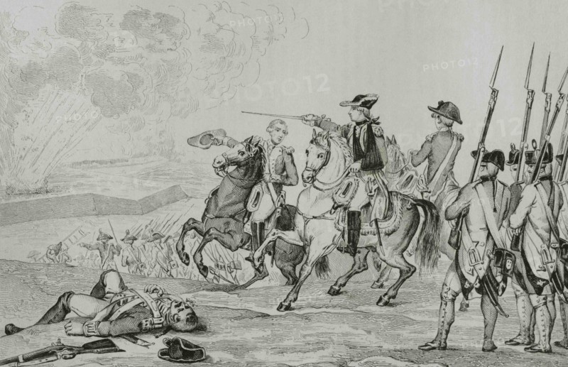 American War of Independence. Revolution of the Thirteen Colonies. Anglo-Spanish War (1779-1783). Spanish Siege of Pensacola (March 9-May 8, 1781). Capture of Pensacola. Spanish General Bernardo de Galvez, Governor of Louisiana and commander of the Spanish forces in North America, attacked the British occupied city of Pensacola, Florida. On May 8, 1871, after eighteen years of British occupation of Pensacola, it ended with a British surrender. Engraving by Vernier. Panorama Universal. History of the United States of America, from 1st edition of Jean B.G. Roux de Rochelle's Etats-Unis d'Amérique in 1837. Spanish edition, printed in Barcelona, 1850.